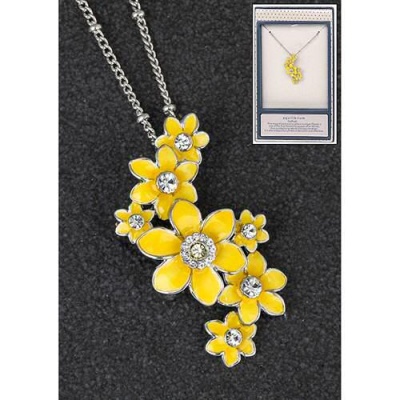 equilibrium Spring Flower Necklace Daffodil Cascade