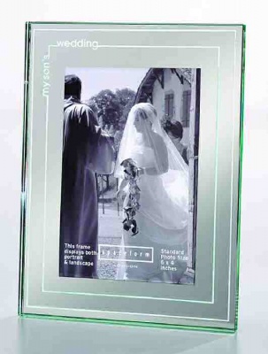 Wedding Photograph Frame for My Son's Wedding by Spaceform