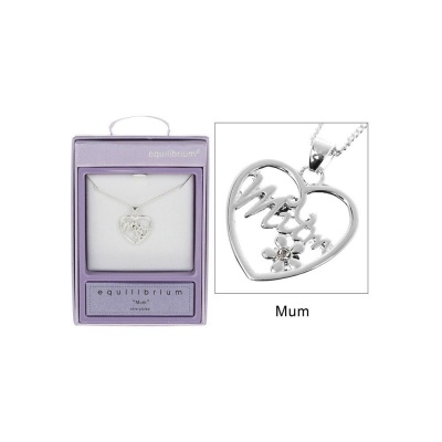 equilibrium Mum Daisy in Heart Necklace